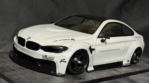 希少　1/10 RCボディ　F80　BMW　M4　タイプ　リバティウォーク　ＬＢワークス　新品未使用完成品 ラジドリ　ドリパケ　