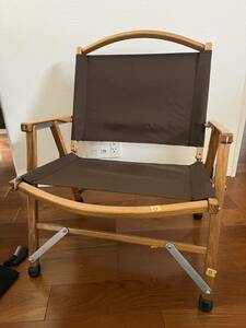 ①カーミットチェア　KCCー107ブラウン　アルペン購入　中古品　キャンプ　折りたたみ椅子