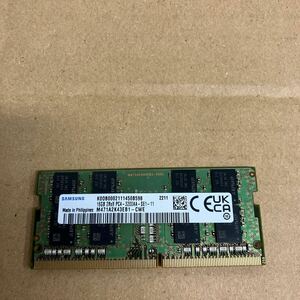 K139 SAMSUNG ノートPCメモリ 16GB 2RX8 PC4-3200AA 1枚