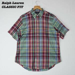 Ralph Lauren CLASSIC FIT Shirts L SHIRT23111 ラルフローレン クラシックフィット マドラスチェック インドマドラス ボタンダウンシャツ