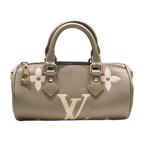 ルイ・ヴィトン LOUIS VUITTON パピヨンBB M46031 トゥルティエール クリーム モノグラム・アンプラント ハンドバッグ レディース 中古