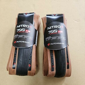 Hutchinson NITRO2 ユッチンソン ハッチンソン ニトロ2 700×28C 2本セット　ロード　シクロ　クロス　シングル　固定　ピスト