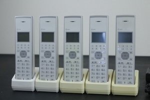 14～16年製!!【NTT】αNX2 ビジネスフォン コードレス電話機５点セット（NX2-DECL-PS-1W）業務用電話機　現状品