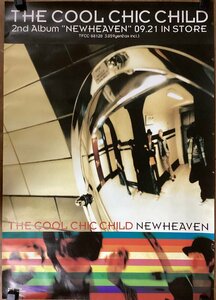 KK-3679■送料無料■THE COOL CHIC CHILD NEW HEAVEN 音楽 歌手 ポスター CD 印刷物 レトロ アンティーク●破れあり/くSUら