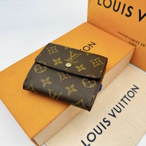 2774【美品】LOUIS VUITTON ルイヴィトン モノグラム ポルトフォイユ エリーズ 三つ折り財布 Wホック ウォレット M61654/TH1908