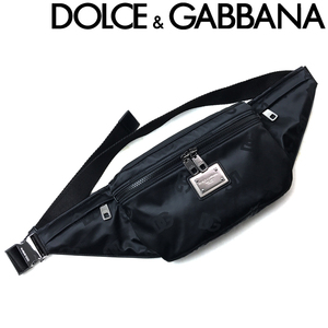 DOLCE&GABBANA ベルトバッグ ドルチェ＆ガッバーナ ボディバッグ ウェストポーチ ブラック BM2194-AG184-8B956