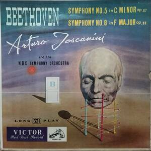 K272/LP1枚/トスカニーニ/ベートーベン：交響曲第五番「運命」・第八番