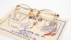 T&P デッドストック未使用 Tried & Proven ビンテージ12KGF金張り高級眼鏡フレーム 1940s ジョンレノン HIBO アメリカ製希少メガネ