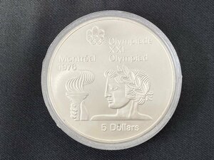 ★カナダ モントリオールオリンピック 5ドル銀貨 1976年 記念硬貨 硬貨 コイン★