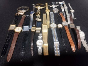 腕時計　大量　【稼働品と不動品】腕時計まとめて　RADO/ブローバ/エルジン等　ヴィンテージ　部品取り　ジャンク品　メンズ/レディース