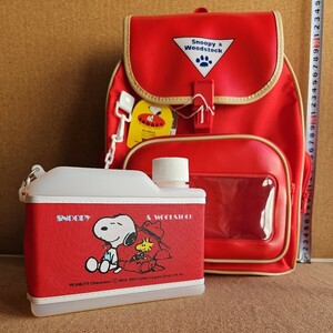 未使用 スヌーピー リュック 水筒付 子供用 タグ付 昭和レトロ SNOOPY