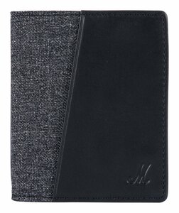 ★Marshall DENIM & LEATHER BLACK/GREY カードホルダー カードケース★新品送料込