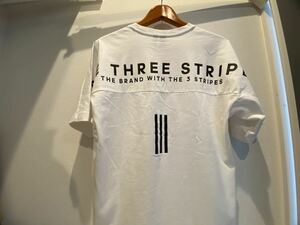 adidas THE THREE STRIPE Tシャツ　白　XLサイズ　サッカー　アディダス　2023発売　フットサル