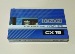 未使用 カセットテープ DENON CX 15 FOR PERSONAL COMPUTER TYPE1 NORMAL 15分　⑩