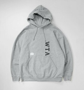 WTAPS ◆23SS DESIGN 01 / HOODY / COTTON. COLLEGE スウェット フーディー グレー サイズ3 パーカー トレーナー ダブルタップス ◆MK17