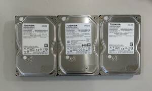 KN2559 【中古品】3個セット TOSHIBA DT01ACA050 HDD 500GB