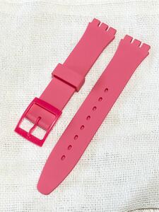 SWATCH スウォッチ用 シリコンベルト バンド ローズピンク