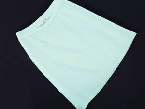 Courreges クレージュ ウール100% Aライン 台形 スカート size67-93/ミント ■◇ ☆ eca1 レディース