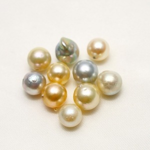 アコヤ真珠パールルース　10ピース　7.0-8.5mm　無調色