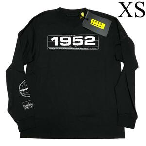 モンクレール 1952 ロンT　黒　XS　新品　本物　正規品　MONCLER GENIUS ジーニアス 長袖 Tシャツ ロゴ　袖ロゴ　ワッペン
