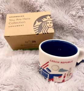 未使用チェコ限定 STARBUCKS ミニマグカップ YOU ARE HERE スターバックス オーナメント マグカップ スタバ チェコ ユーアーヒア ミニ