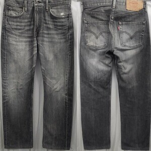 LEVIS 505-09 ブラック 30 先染め リーバイス 黒 日本製 ブラックデニム デニムパンツ ジーンズ