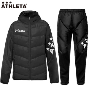 完売品　定番モデル　アスレタ ATHLETA 中綿ウォームジャケット パンツ 上下セット 大人用 サッカー フットサル ウォームアップウェア　M