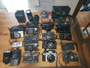 mc0021 総重量10499g カメラジャンク品おまとめ フィルム デジタル ポラロイド Canon YASHICA KONICA MINOLTA FUJICA 