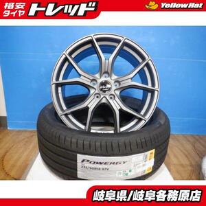 (新品4本セット)235/50R18 ピレリ POWERGY + Warwic Coulthard 18x8J+38 5H114.3 アルファード ヴェルファイア ステージア 等