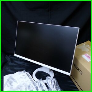 ★1円 EIZO FlexScan 27型 液晶モニター EV2760-WT/ホワイト/2020年製/WQHD 2560×1440/付属品あり/動作品/ディスプレイ&1966300028