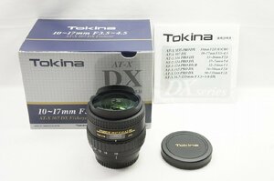 【適格請求書発行】良品 Tokina トキナー AT-X 107 DX FISHEYE 10-17mm F3.5-4.5 Nikon Fマウント APS-C 元箱付【アルプスカメラ】231219g