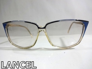 X4D045■本物■ ランセル LANCEL ヴィンテージ クリア&ブルー系デザイン サングラス メガネ 眼鏡 メガネフレーム