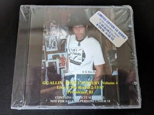 【未開封新品】GG Allin Insult & Injury Volume 4 US盤 CD HD3277