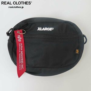 XLARGE×ALPHA/エクストララージ×アルファ ロゴ ポーチ /LPL