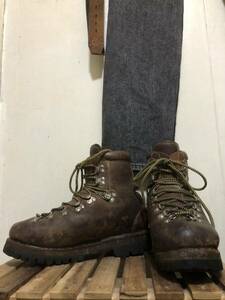 80‘s NORDICA マウンテンブーツ size7 25.0cm ビンテージ ブーツ ブラウン 茶 vintage BOOT ノルディカ　登山靴　ビブラム