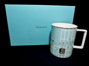 1000円スタート 食器 計2点 Tiffany&Co. ティファニー ManhattanMapMug マンハッタンマップマグ マグカップ 洋食器 箱付 3 BB①441