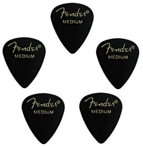 Fender ティアドロップ ブラック ギターピック 351MEDIUMブラック