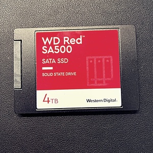 【中古】Western Digital WD Red SA500 SATA SSD 4TB WDS400T1R0A (使用時間4232h)