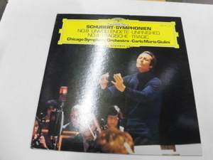 見本盤LP シューベルト：交響曲第4番ハ短調D.417(悲劇的)ジュリーニ指揮