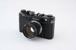 美品　Nikon S3 Olympic Black Paint オリンピック ブラックペイント Nikon Sマウント + NIKKOR-S 50mm f1.4 ニッコール