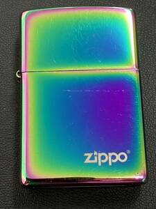 ZIPPO ジッポー オイルライター 虹色 レインボー BRADFORD.PA 火花確認 中古品