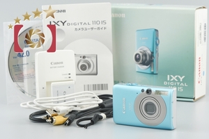 【中古】Canon キヤノン IXY Digital 110 IS ブルー コンパクトデジタルカメラ 元箱付き