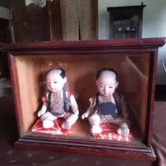市松人形 レア 珍品双子オリジナルケース付き