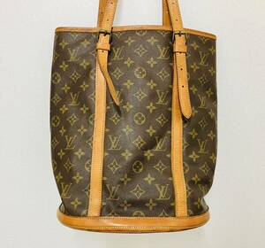 【送料無料!!】LOUIS VUITTON ルイヴィトン モノグラム バケットGM トートバッグ ショルダーバッグ M42236 832 ブラウン系 現状品