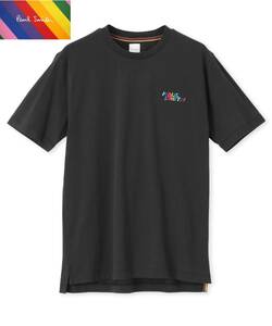 ☆新品未使用☆Paul Smith ロゴ マルチカラー Ｔシャツ☆ネイビー☆Lサイズ 肩幅44㎝ 身幅54㎝ 着丈70㎝ 袖丈24㎝☆定価17,600円