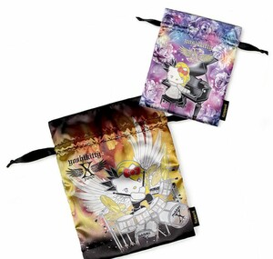 サンリオ yoshikitty 巾着セット 薔薇&炎 X JAPAN YOSHIKI X JAPAN ピアノ ドラム ハローキティ