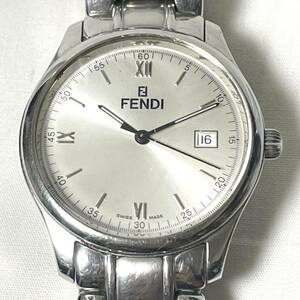 FENDI フェンディ 腕時計 210G オロロジ デイト メンズ クォーツ 電池交換済み 箱付き(r552)