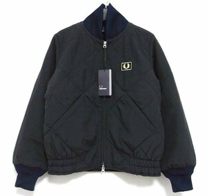 新品★FRED PERRY フレッドペリー★中綿キルトジャケット★10★ネイビー★定価3.9万