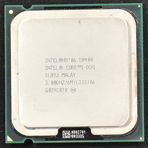 (送料無料) Intel Core 2 Duo E8400 3.00GHz SLB9J Socket 775 (LGA775) Wolfdale FSB1333 [動作確認済 中古品] (管:SP12-3