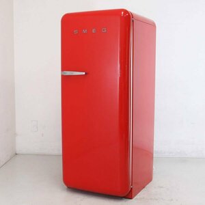 イタリア製 SMEG スメッグ 社 50Sレトロシリーズ 270L 1ドア 冷蔵庫 FAB28 赤 レッド 右開き 単相100V○808h20